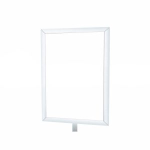 Lawrence® Sign Holder for Post and Rope Barrier, RP-SHA4L-1P, Queueway, Lawrence, Tensator.