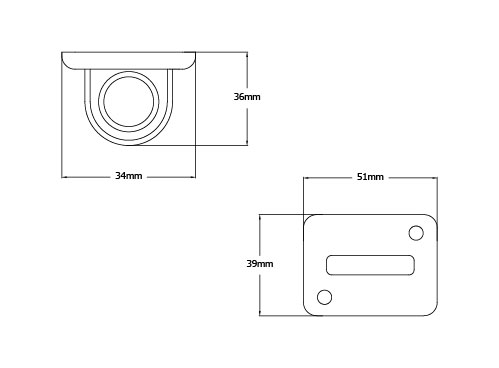 Lawrence® Wall Receiver Hook Loop for Post and Rope Barrier