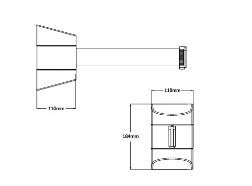 Tensabarrier Magnetic Maxi Retractable Wall Mounted Barrier