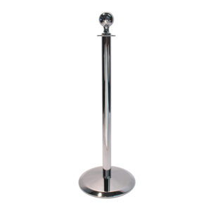 Lawrence® Sphere Post and Rope Barrier - 312U-1P rope is sold separately, Tensator, Tensabarrier, Lawrence, Queueway